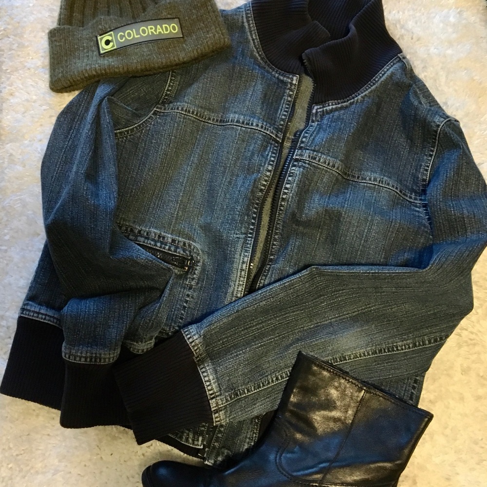 Bomber Jean Jacket
